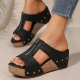 New Summer Women's Thick Bottom And Slippers Large Size Fish Mouth And Slippers Women's
