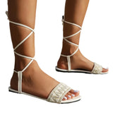 Zingj Sandals Women 2024 Summer New Bohemian Wind Foot Ring Strap Fashion Plus Size Women's