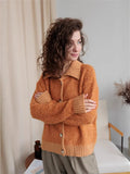 New Languid Languid Knitted Sweater Jacket For The Women's Autumn/Winter 2025 Languid Collar Knitted