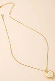 Heart-shaped Pendant Necklace- Outfit