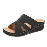 Summer Slope And Low-Top Round Head Sewing Solid Color Hollow Casual Cross-Size Cold