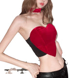 Spring 2024 Fashion Trend Women's New Word Shoulder Spells Body-Colored Body-Dew