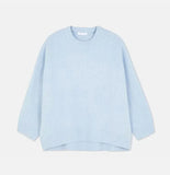 Zingj Shot-Hot Winter 2023 New Pink Sweet Round Collar Set Sweater-Outfit