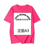 Pattern Printed T-Shirt Small Batch Order Stable Short Sleeve Top