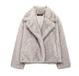 Women's INS Explosion Artificial Fur Effect