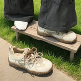 New Four-Season Forrest Shoes Wasteland Wind Thick-Sed-Stuel-Stude Shoes High-Value Niche Board