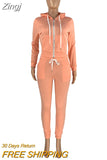 Autumn Sporty Women's Set Hooded Sweatshirt Jogger Pants Set Activewear Tracksuit Two Piece Set Print Fitness