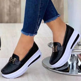 2025 New Pine Cream Bottom Round Head Solid Single Shoes Light Mouth Pedal Thick Sole Single Shoe