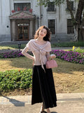 Xixi 2025 Spring New Temperament Commute High-Waisted Half-Body Skirt A-Word Dress