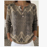 Sexy Fashion Plus-Size Women's V-Neck Loose Print