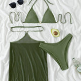 2022 New Sexy Body Mesh Skirt Swimsuit