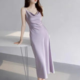 Fascination Taro Taro Taro Dress Female Summer Famous Temperament Under-Buff Hip Dress High-End