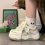 New Thick-Bottomed Plus Velvet Shoes Spring And Autumn Small White Shoes Women Casual Shoes Female Students Warm Cotton