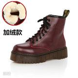New Women's Boots Martin Boots High-Quality Autumn And Winter Pine Cake Thick-Bottomed Punk Women's Short Boots Fashion Women's