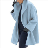 Women's Fashion Autumn And Winter Coat Multi-Colored Round-Neck Loose Hooded Coat Coat Coat Coat