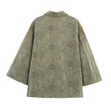 Women's Explosive Hollow Embroidery Suit Jacket + Hollow Embroidery Straight