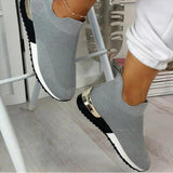 Wish New Flying Socks Shoes Elastic Cloth Large Size Women's Shoes Breathable Sports Single Shoe