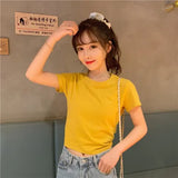 Zingj T-Shirt Women's Clothes 2024 Summer New Hot Girl Show Back Bow Leakage Back Short Design Sense Top