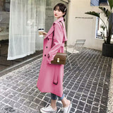 Zingj Trench Coat Female Spring And Autumn 2024 Spring New Medium And Long Korean British Style Small People Wear A