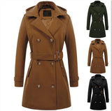 Order 2025 Autumn And Winter Hair This Female Coat Hooded Big-Size Nanny Coat Wish