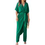 Women's Wear Ins With V-Neck Temperament Long-Sleeved Fashion Suit Women's Two-Piece Set