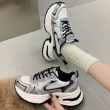 Street Old Dad Shoes Women In The Autumn Of 2025 New Thick-Soled Mesh Light Soft Base Sports Casual Shoes In