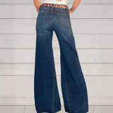 Vintage Wide-Leg Jeans Woman 211-0-Outfit