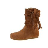 Autumn And Winter New Large-Size Increase Retro Tumu Pile Small Short Boots Girl Folded Martin