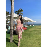 Zingj Bright Charming Exotic Style Dress Flounce