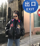 Bomber Embroidered Tiger Varsity JacketOutfit