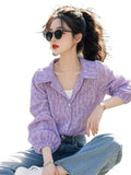 Collar Print Shirt 2025 Spring Burst Small Shirt Women Reduce The Age Of The French Unique Beauty Small
