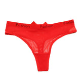 Lace Transparent Sexy Thong Female Scarlet Breathable Bow Low-Rise Cotton Crotch Hot