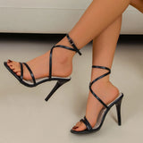 Drag Round Head Wrapped With Fine And Sexy Temperament Large-Size Super-High-Heeled High-Heeled
