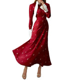 French Collar Long Sleeve New Women's Temperament Elegant Long
