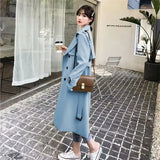 Zingj Trench Coat Female Spring And Autumn 2024 Spring New Medium And Long Korean British Style Small People Wear A