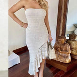 Brooch Jab Jab Dress Hollow Sexy Open-Fork Tight Bikini Beach