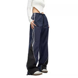 Zingj Casual Sports Pants Female Summer Thin Straight Tube Wide Legs Loose Versatile Speed Dry Overalls Red