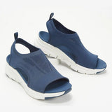 Thick-Bottomed Flying Fabric Dew Sandals Women's Large-Size Sports Fish Mouth Beach Cold