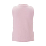 Sleeveless Knit Button Top- Outfit