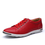 Zingj Men's Plus-Size Casual Shoes Fashion Breathable Leather Shoes Wenzhou Lace-Up Men's Shoes Shoes