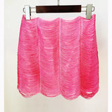 2025 Star Fashion New Suit Short Jacket Half-Swear Set Pink