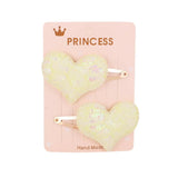 Glitter Cartoon Cartoon Love Heart Crown Hair Clips For Girls Handmade Hairpins Boutique Barrette Kids Hair