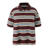 Women's New Hit-Colored Striped Short-Sleeved T-Shirt