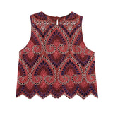 For Women's INS Burst Hollow Embroidered Top + Half-Dress