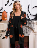 Sweater Girl Halloween Pumpkin Headed Jacket Jacket