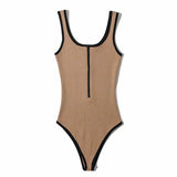 Zingj Cool And Refreshing Sexy Sleeveless Sleeveless Onesie Women's Fashion Pure Color Versatile Bodice