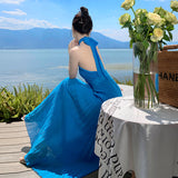 Zingj Shot French Sexy Elegant Senior Sense Temperament Seaside Vacation Wind Hanging Neck