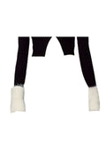 Slash Neck Women Split Sweaters Plush Patchwork Autumn Winter Slim Sexy Pull Femme Basic Solid Korean Fashion Knitwear