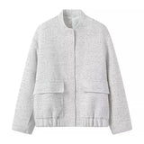 Women's Explosive Beads Decorated With Small Collar Jacket