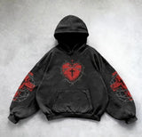 Wash Hooded Hoodie Hoodie Winter High Street Men And Women With The Same Shirt
